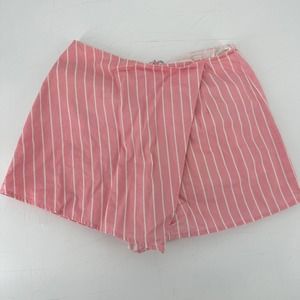 Lovers & Friends shorts skort size small pink white stripes barbiecore